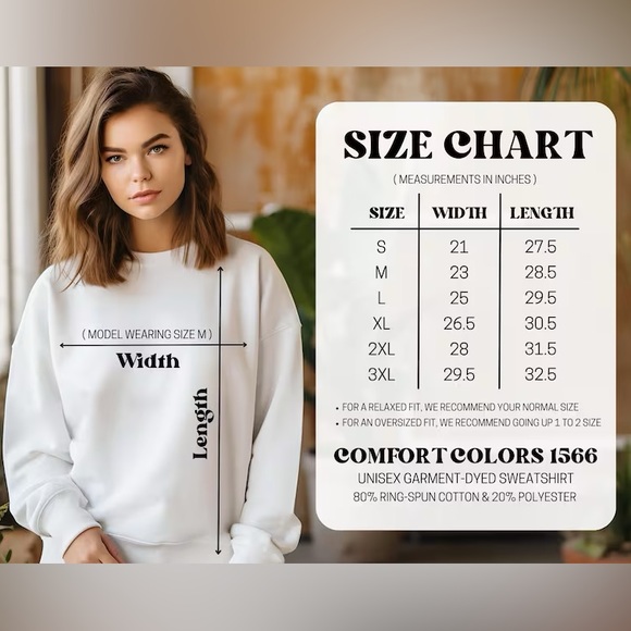 Comfort Colors Oversized Crewneck Sweater - Color: LIGHT GREEN - Picture 2 of 3